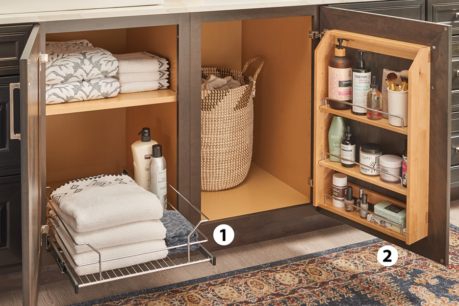 Under Bathroom Sink Cabinet Storage: How To Add A Shelf Inside